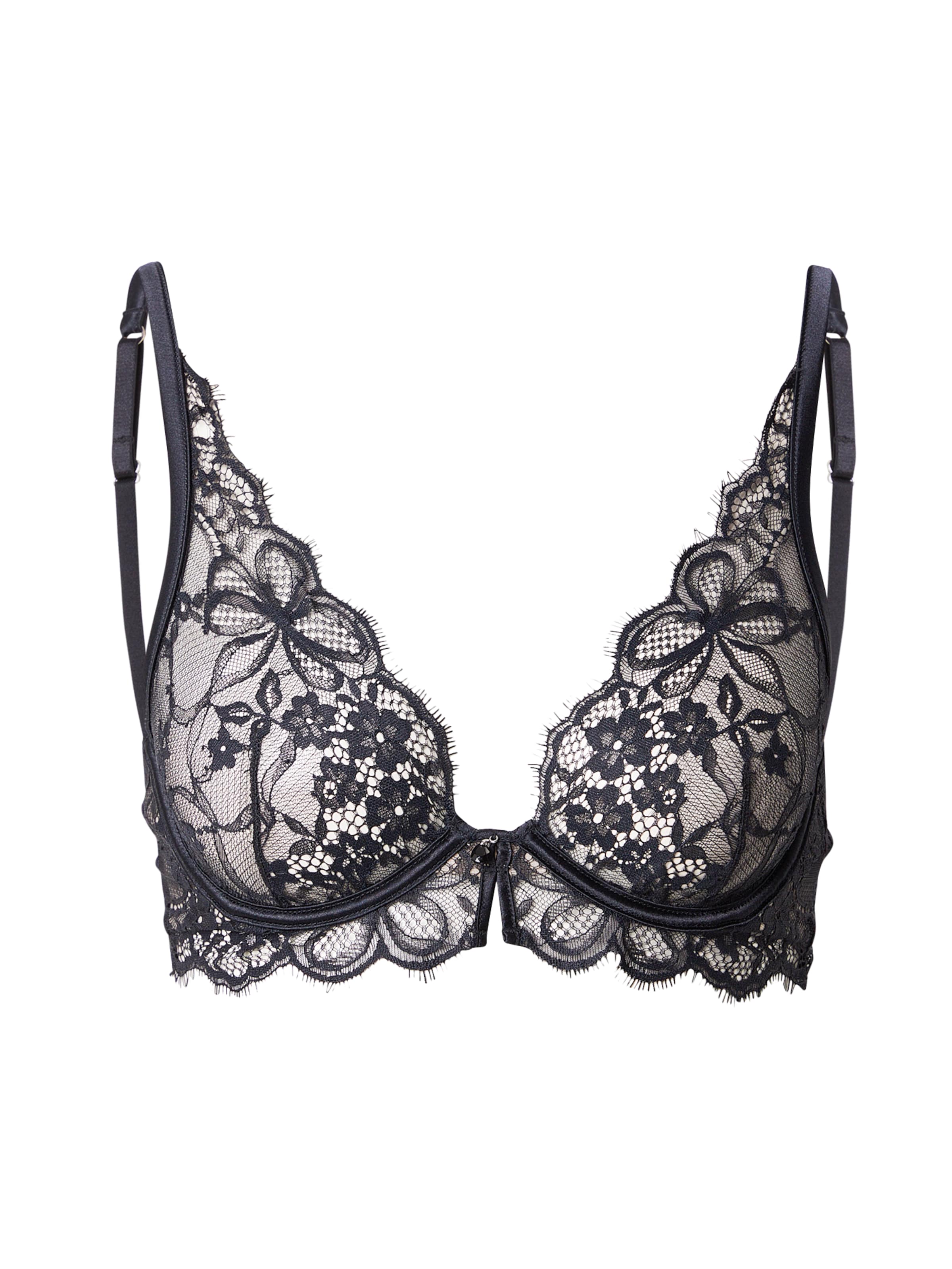 

Hunkemöller Бюстгальтер Triangle 'Prina Up' в черном цвете