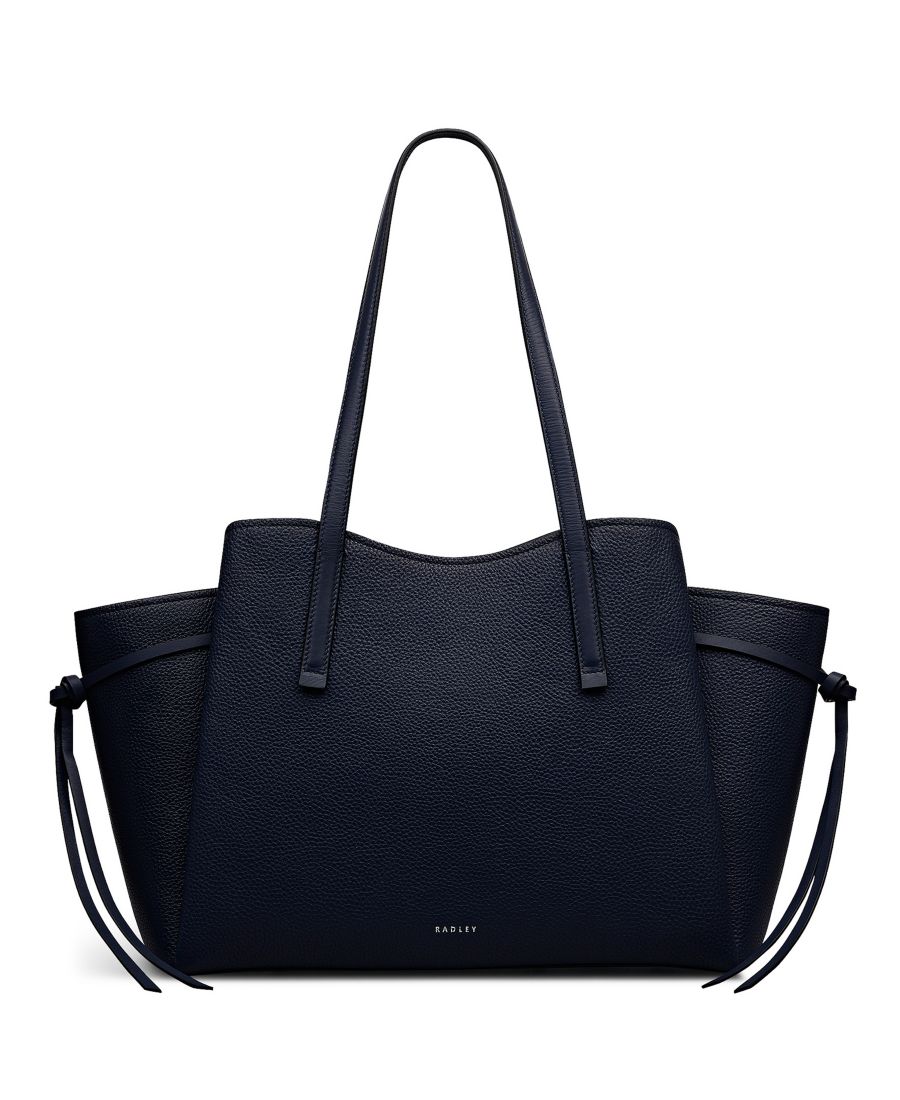 

Большая кожаная сумка-тоут Blake Gardens с застежкой-молнией Radley London, Ink