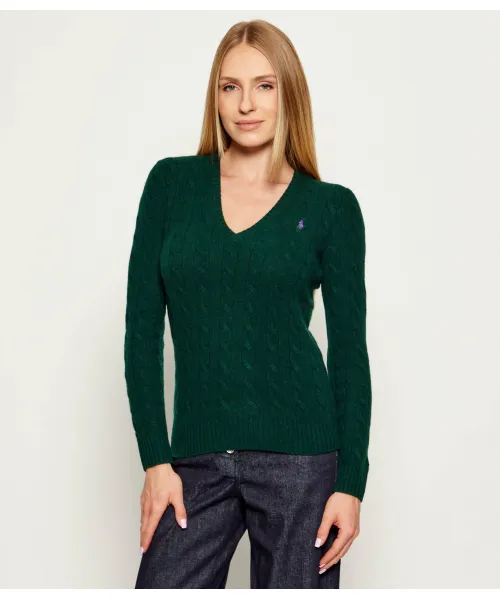 

Шерстяной свитер Кимберли Slim fit Polo Ralph Lauren, зеленый