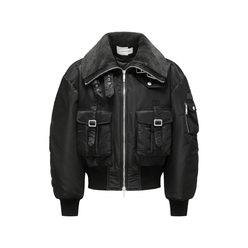 

Feng Chen Wang Куртка с застежкой на пряжку, Black