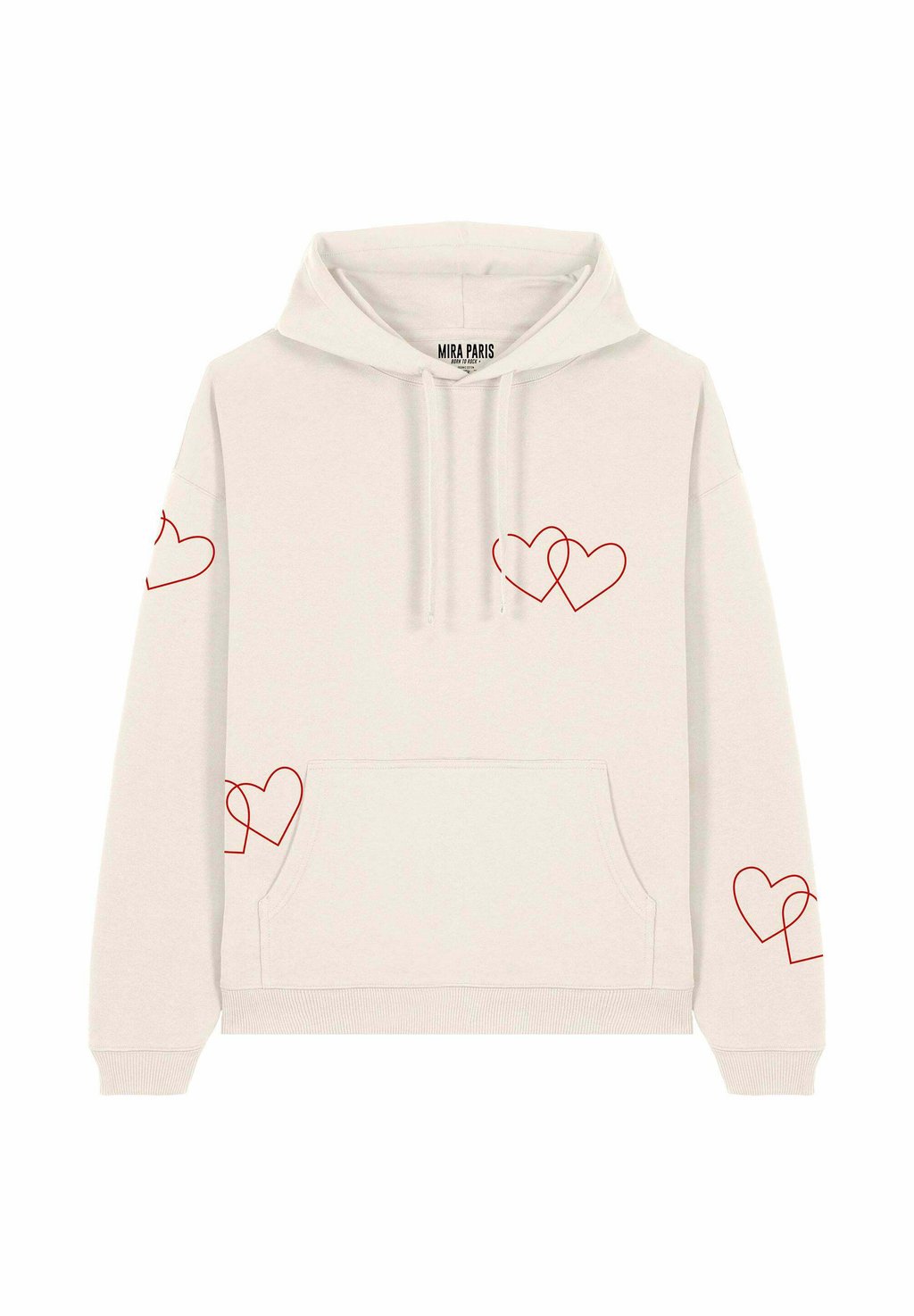 

Толстовка TOO MUCH LOVE PRINT HEAVYWEIGHT - Hoodie Mira Paris, кремовый