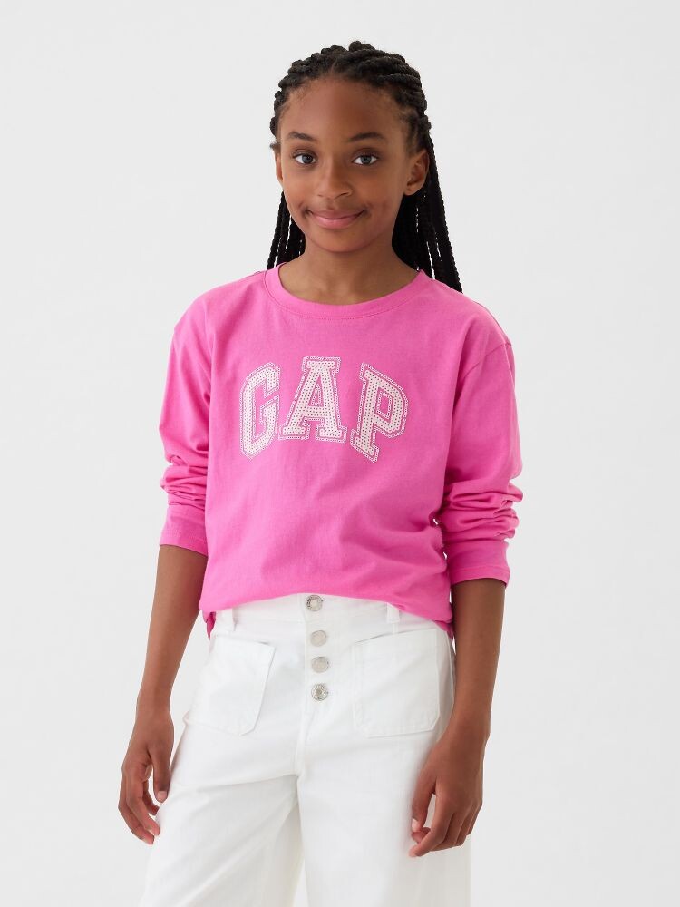 

Детская футболка с логотипом Gap, розовый