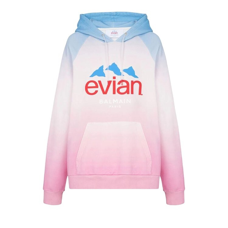 

Худи Balmain x Evian Gradient Oversized Hoodie, разноцветный