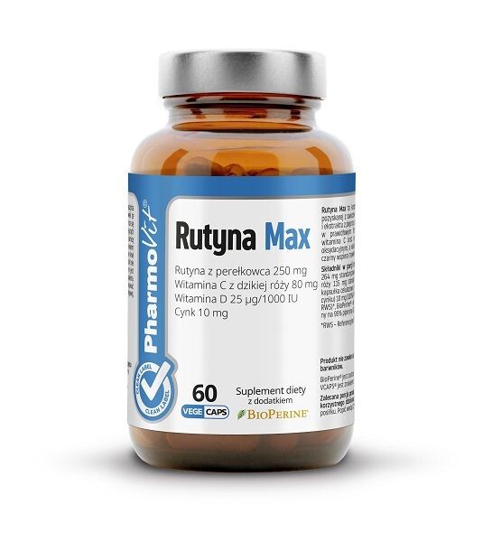 

Подготовка к простуде Pharmovit Clean Label Rutyna Max, 60 шт