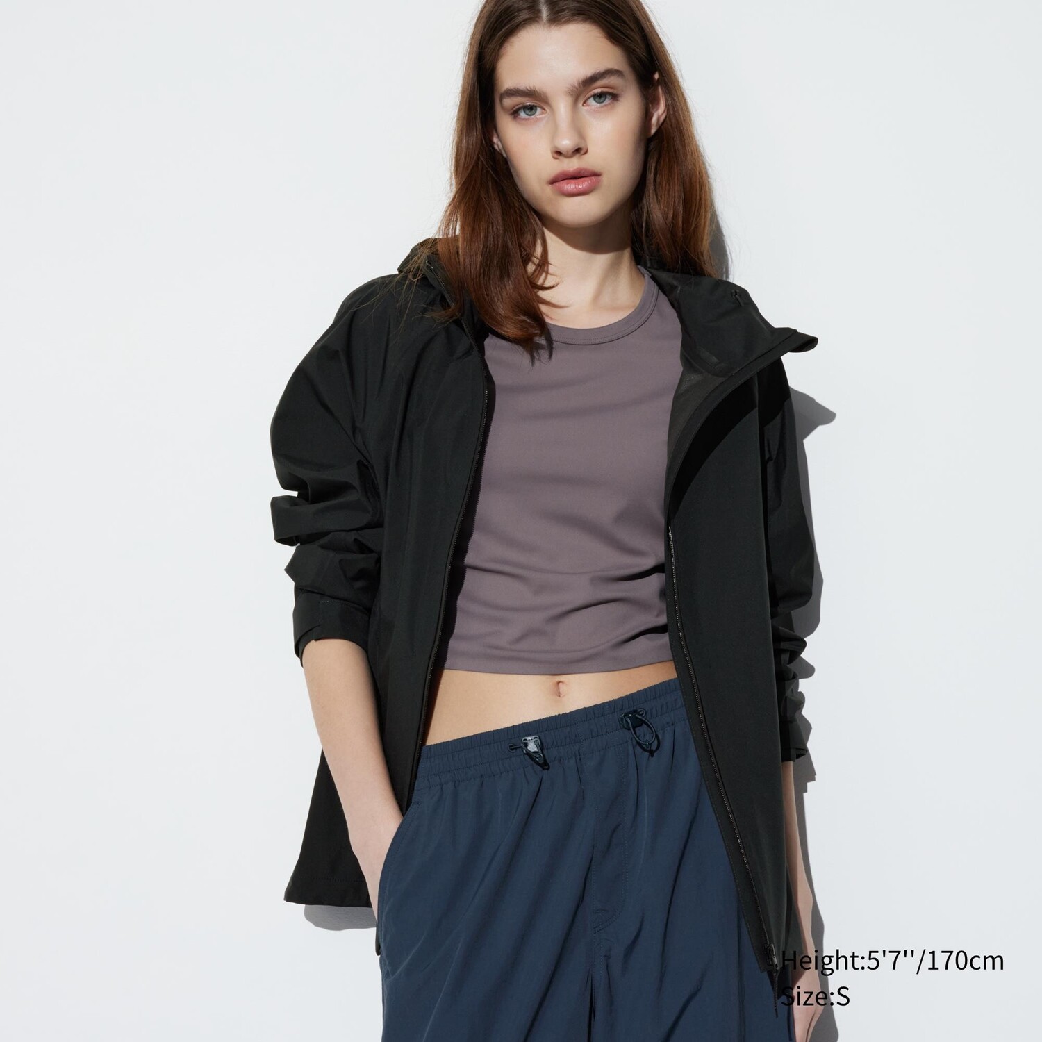 

Парка UNIQLO водооталкивающая, черный
