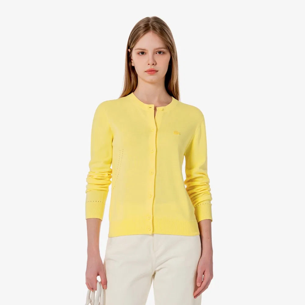 Кардиган Lacoste Лёгкий Хлопковый, Светло-жёлтый