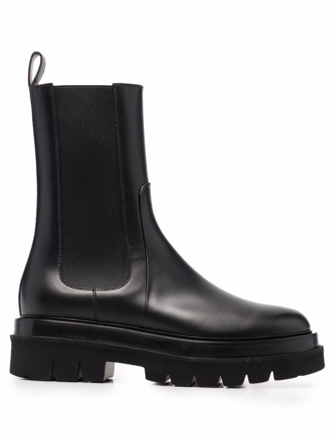 Santoni ботинки на массивной подошве, черный