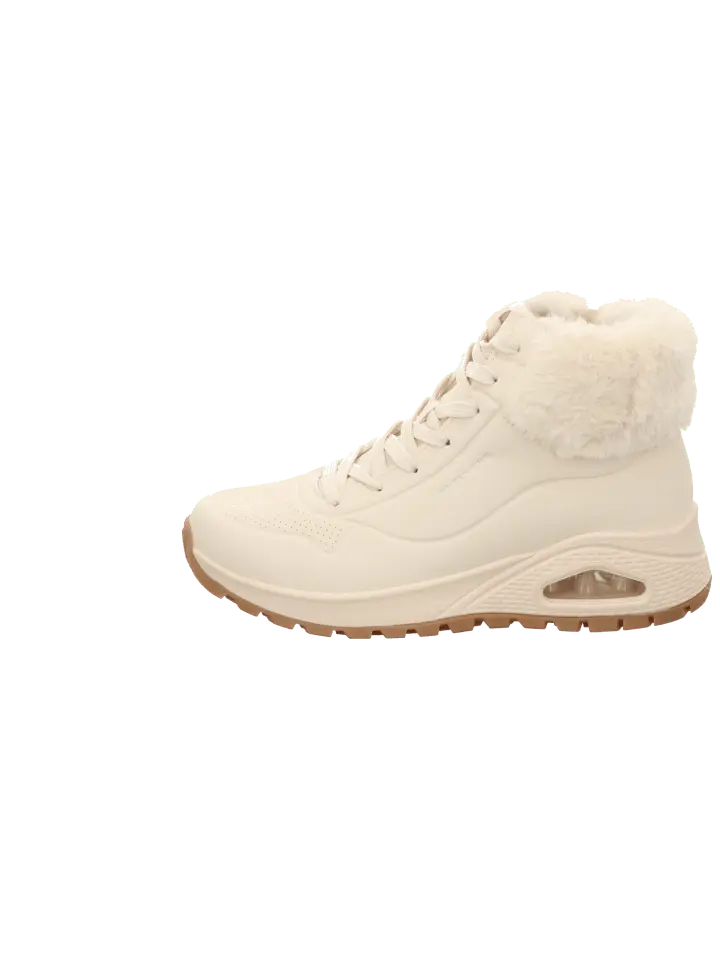 Ботинки женские Skechers на шнуровке, бежевый — фото 2