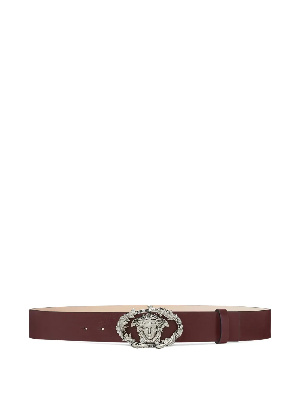 

Кожаный ремень с головой Медузы VERSACE, красный