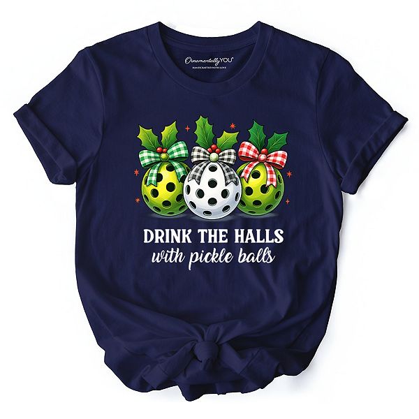 

Футболка Drink the halls with pickle balls, смешная рождественская Ornamentallyyou, Navy, Синий, Футболка Drink the halls with pickle balls, смешная рождественская Ornamentallyyou, Navy