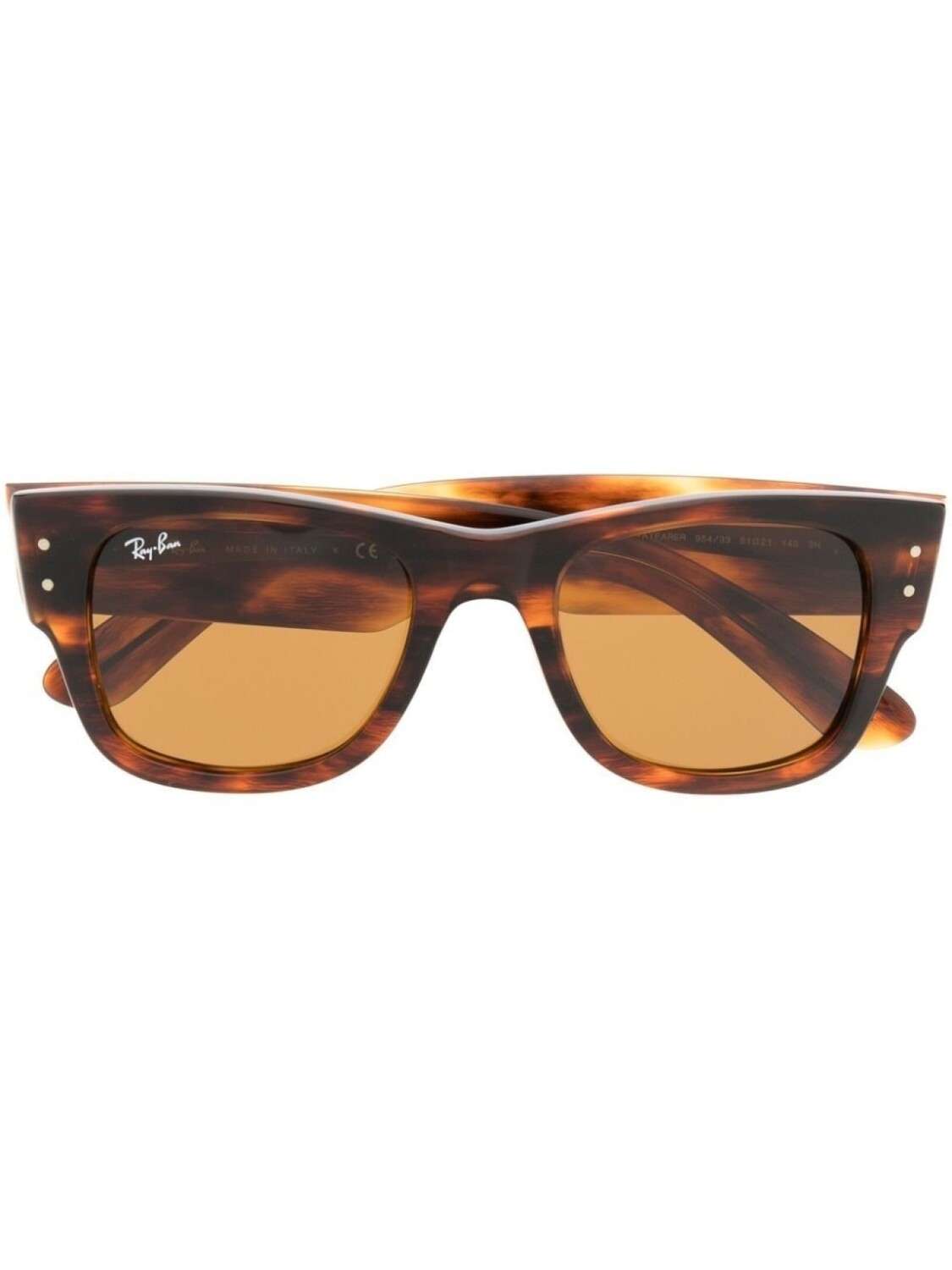 

Ray-Ban солнцезащитные очки в прямоугольной оправе, коричневый