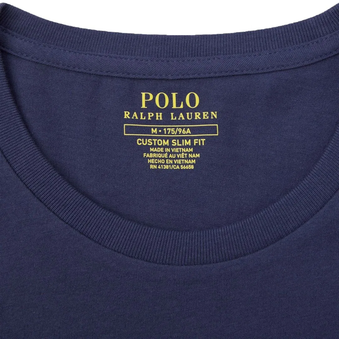 Футболка SS26 Custom Slim Fit мужская Polo Ralph Lauren, Blue — фото 4