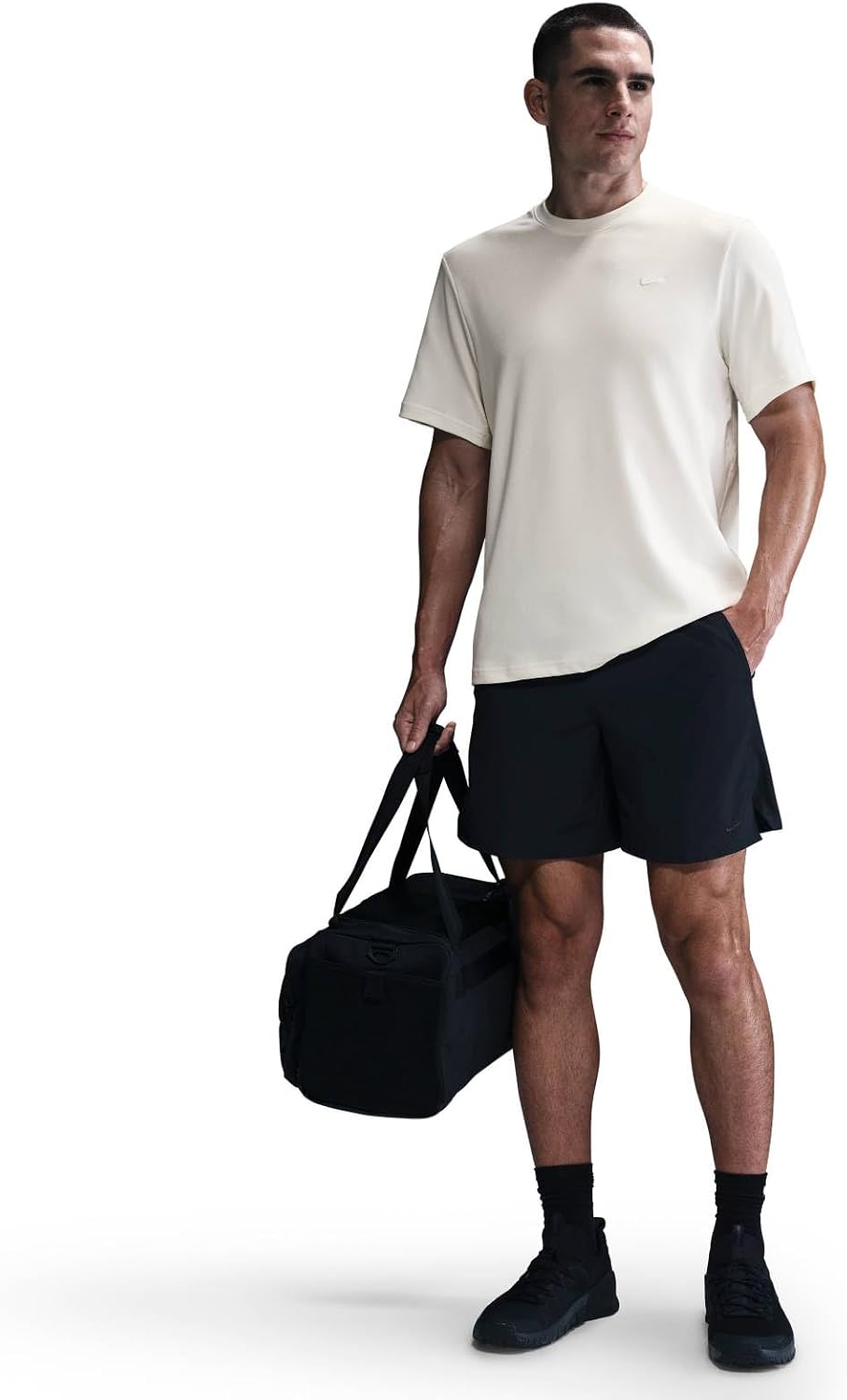 

Мужская универсальная футболка Nike Primary Dri-fit с коротким рукавом, Sail/Sail