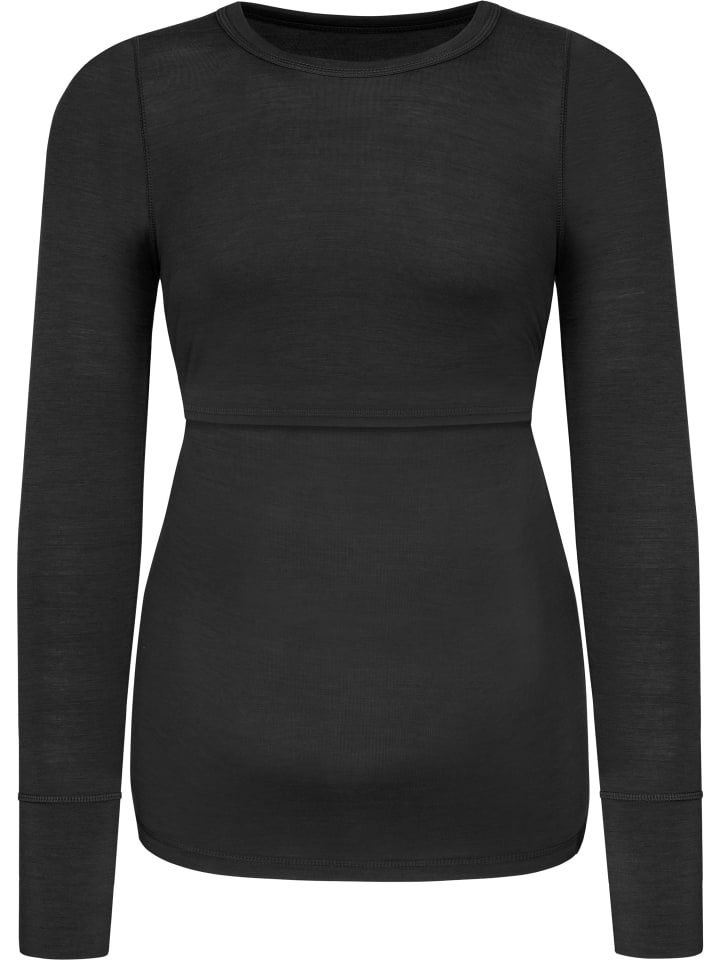 

Рубашка Cambria из мериносовой шерсти для беременных с длинными рукавами, антрацитового цвета Normani Outdoor Sports