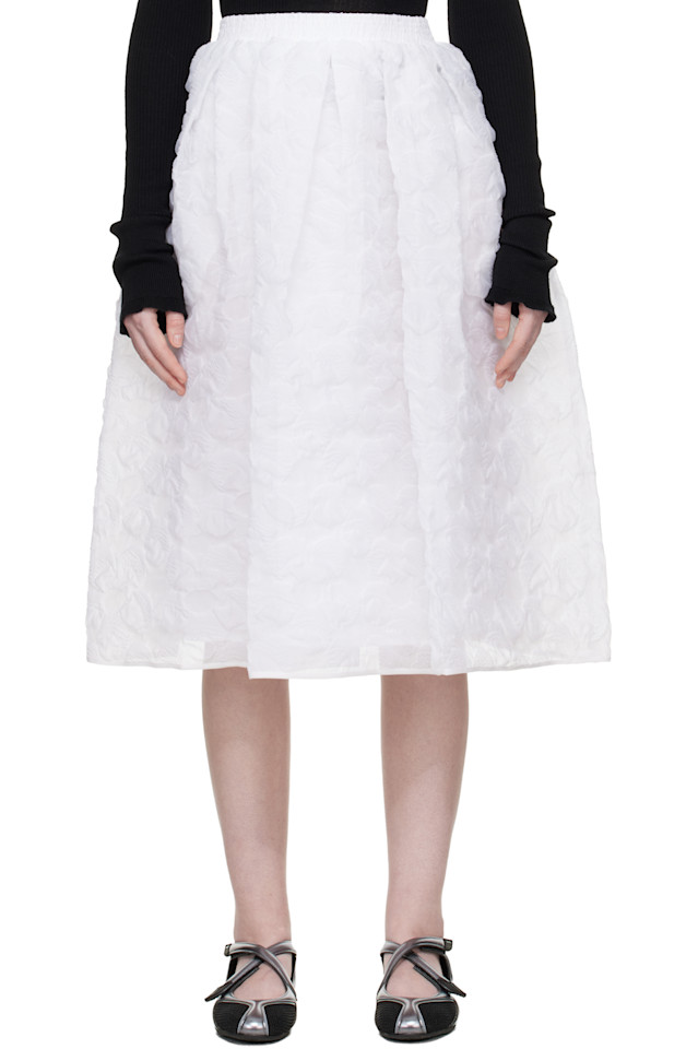 

Юбка миди Cbmala Cecilie Bahnsen, белый