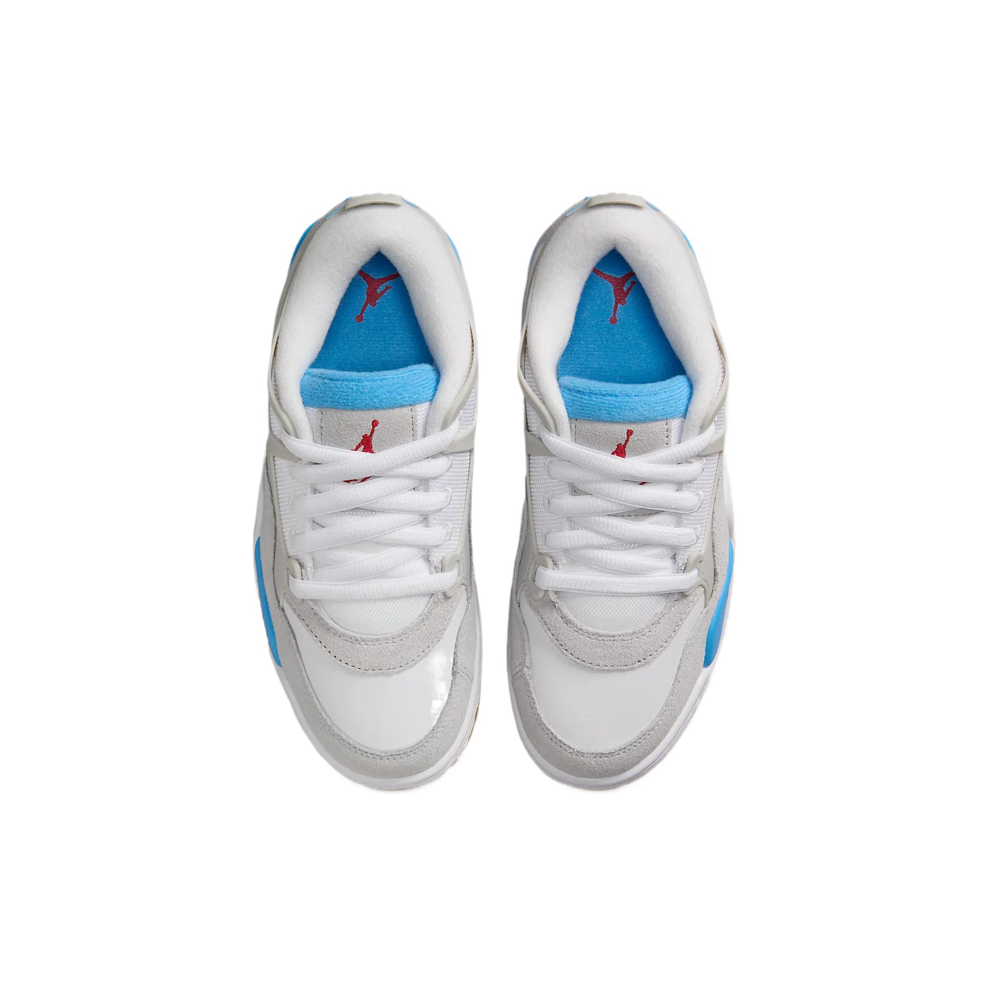 Jordan Детские кроссовки Air 4 Low Top Lifestyle белого цвета — фото 4