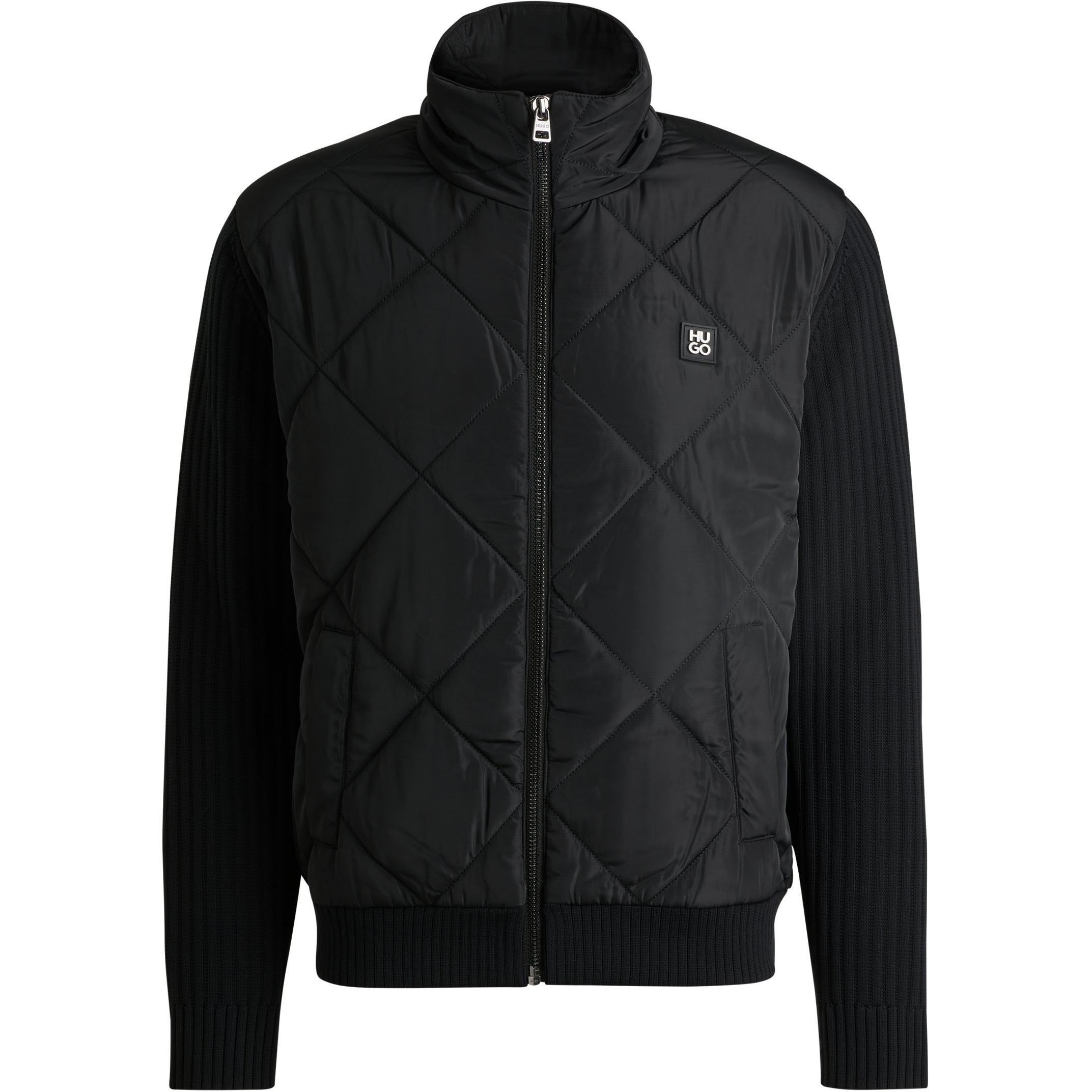

HUGO BOSS Куртка стеганая с нашивкой-логотипом, Black