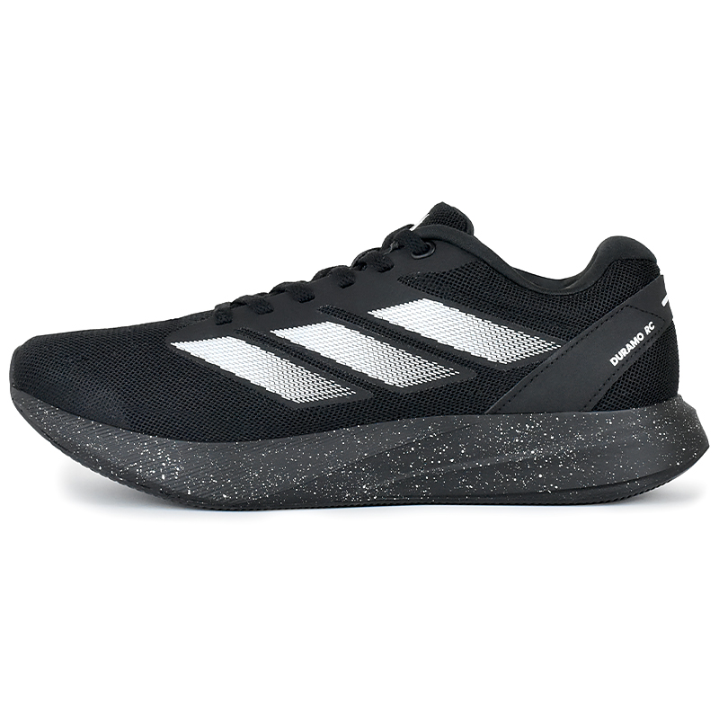 Adidas Дурамо RC амортизирующие и дышащие низкие кроссовки для бега унисекс черно-белые черно-белые подарочная упаковка 2, цвет Black White-Gift Box 2 — фото 4