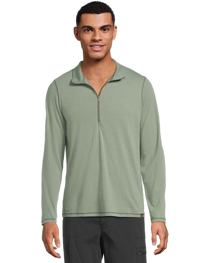 

Мужская футболка L.L.Bean Everyday Sunsmart 1/4 Zip, Sea Green, Зеленый, Мужская футболка L.L.Bean Everyday Sunsmart 1/4 Zip, Sea Green