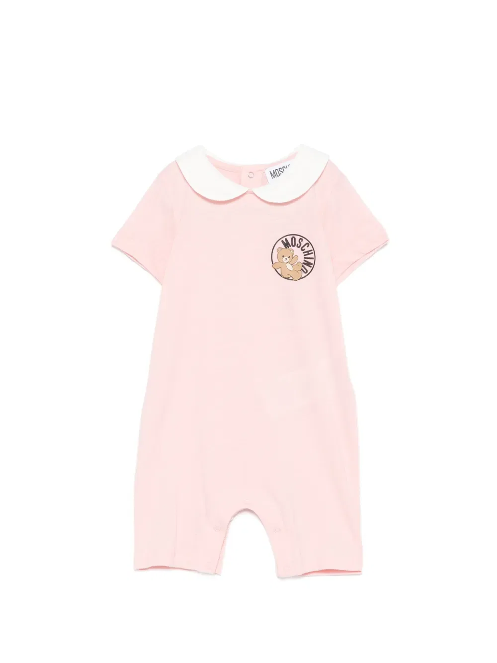 Комбинезон с графическим принтом Moschino Kids, розовый