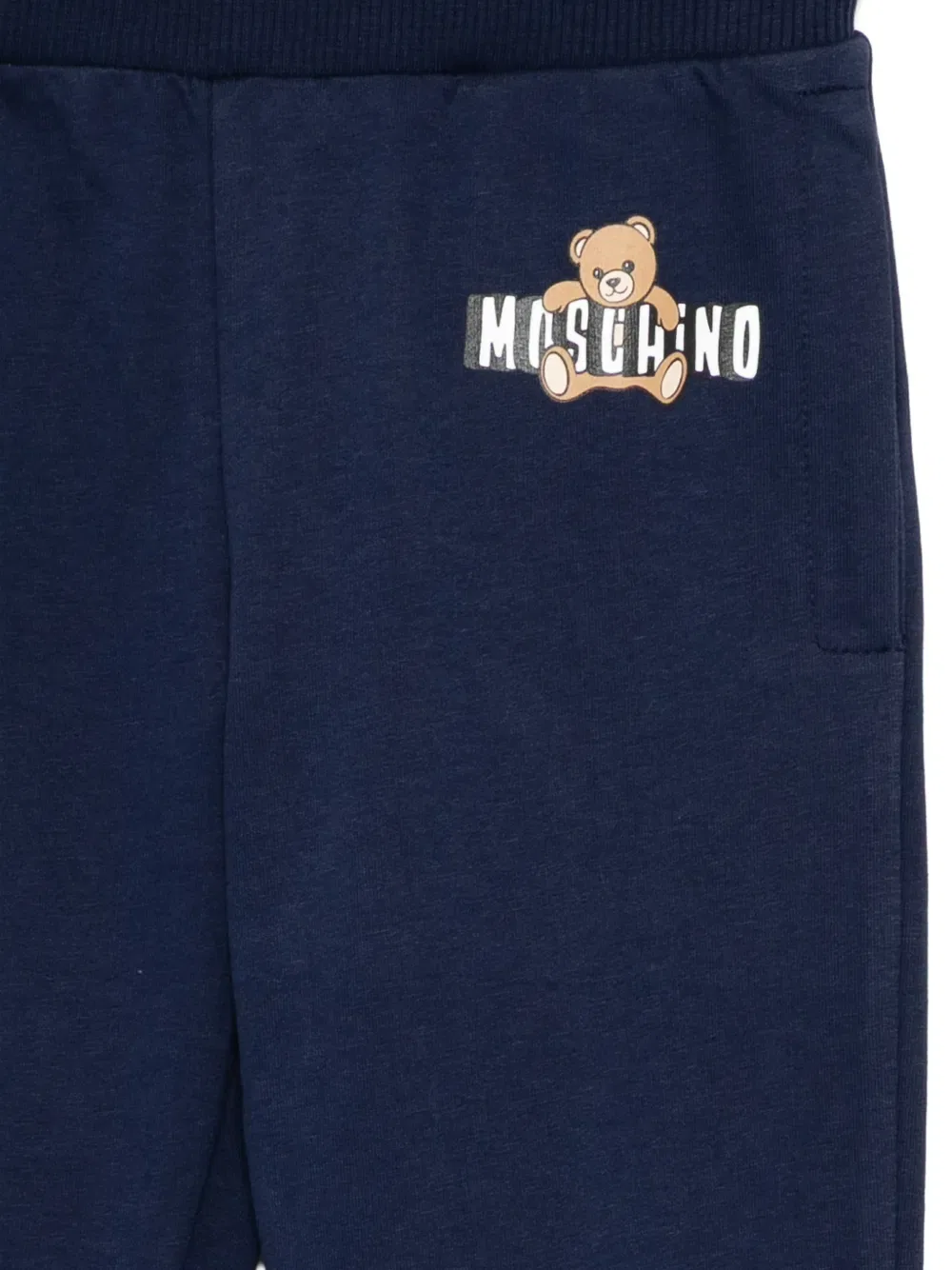 Спортивные штаны "плюшевый мишка" Moschino Kids, синий — фото 3