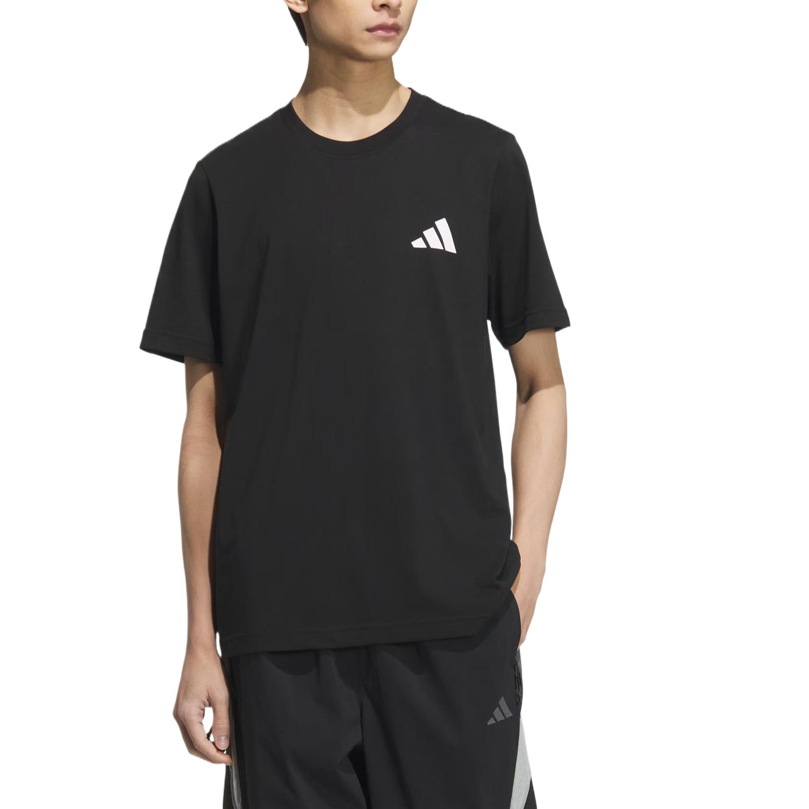 Adidas Графическая футболка с коротким рукавом Unisex Black — фото 2