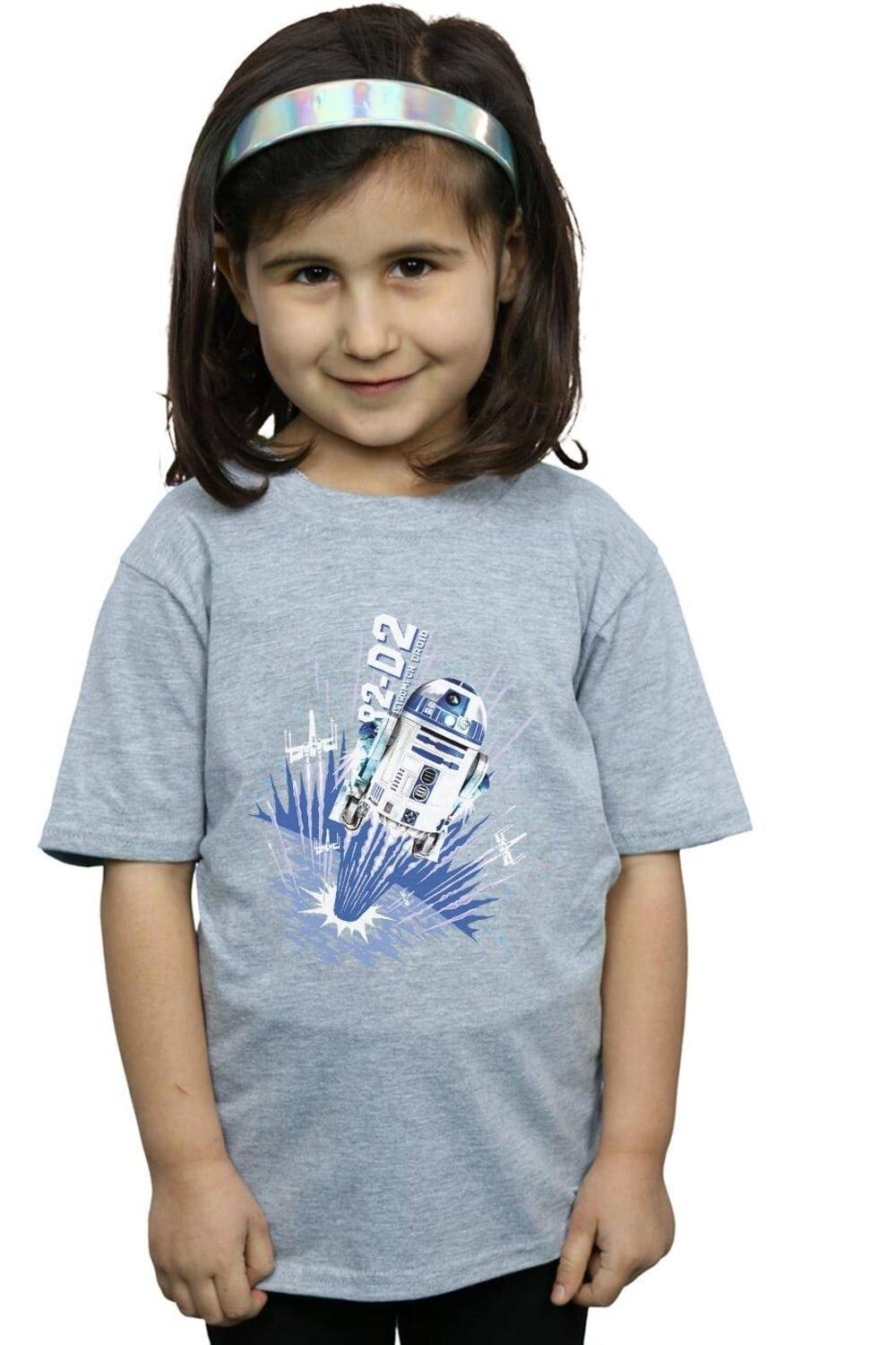 

Хлопковая футболка R2-D2 Blast Off Star Wars, серый