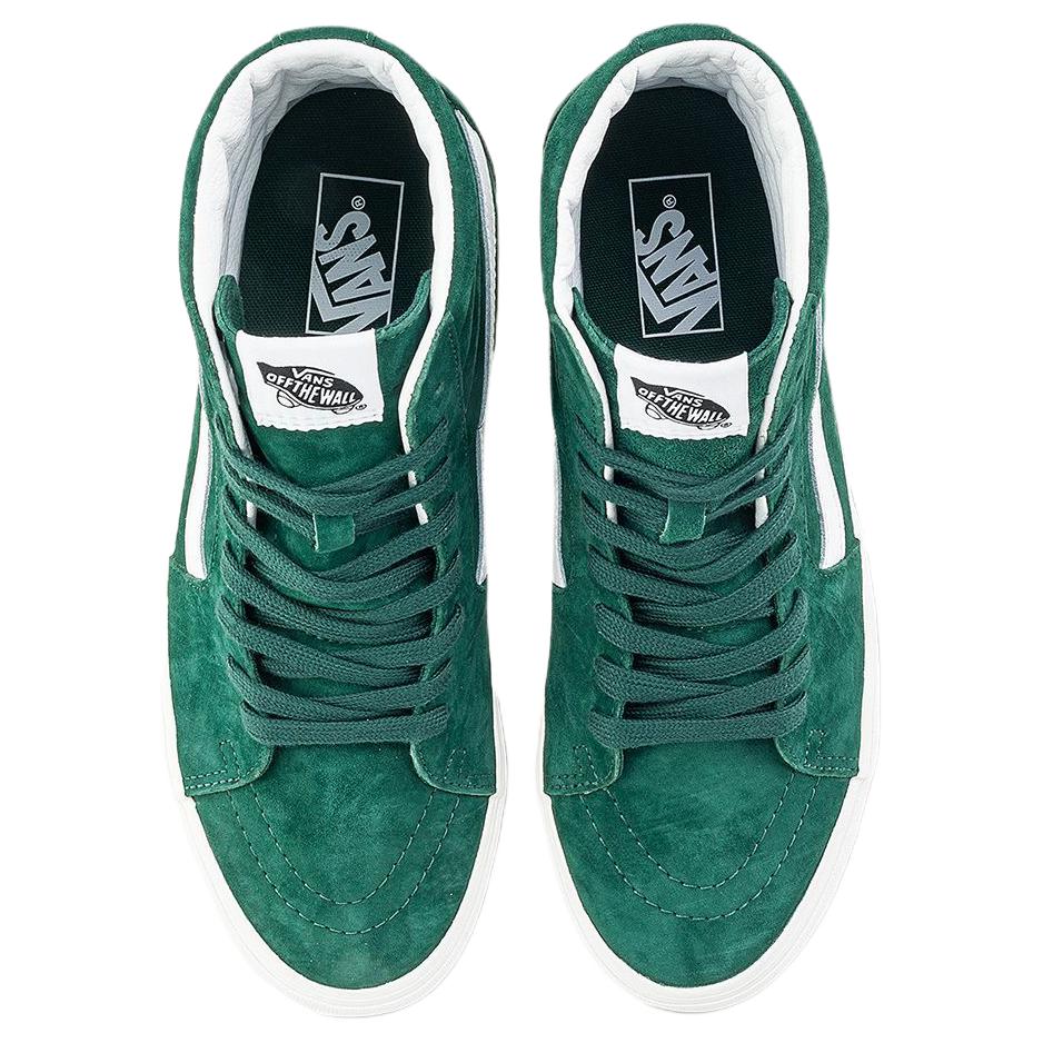 Vans Скейтборд кроссовки Sk8 Hi высокие унисекс темно-зеленые белые, цвет Dark Green White — фото 4