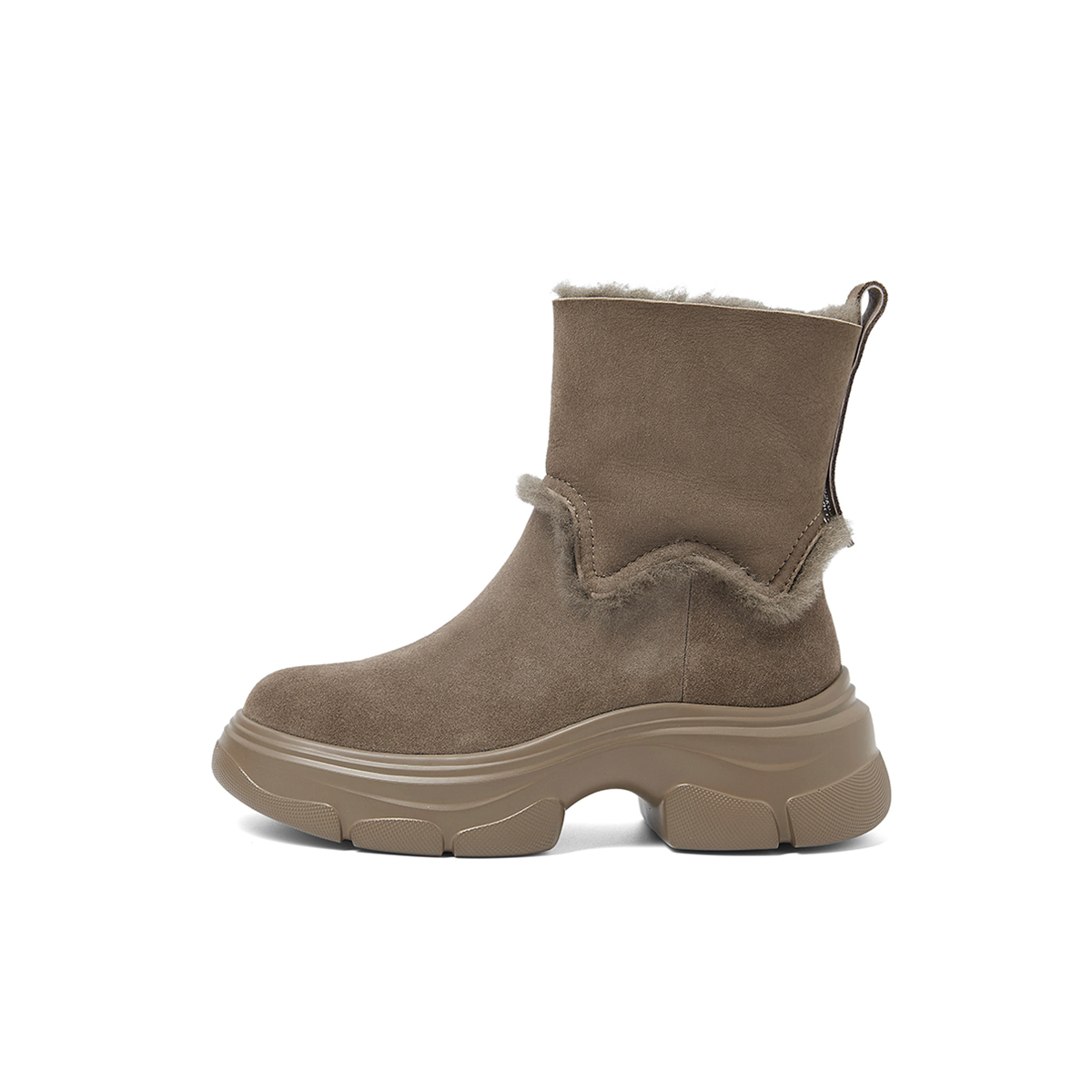 COMELY Термические утепленные высокие снегоступы женские хаки, цвет Khaki