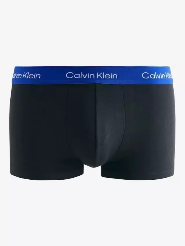 Трусы Icon из эластичного хлопка с низкой посадкой, комплект из 3 штук, черные Calvin Klein — фото 2