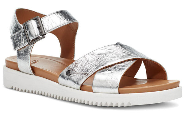 Модные сандалии zoie metal sandal Ugg, серебряный — фото 4