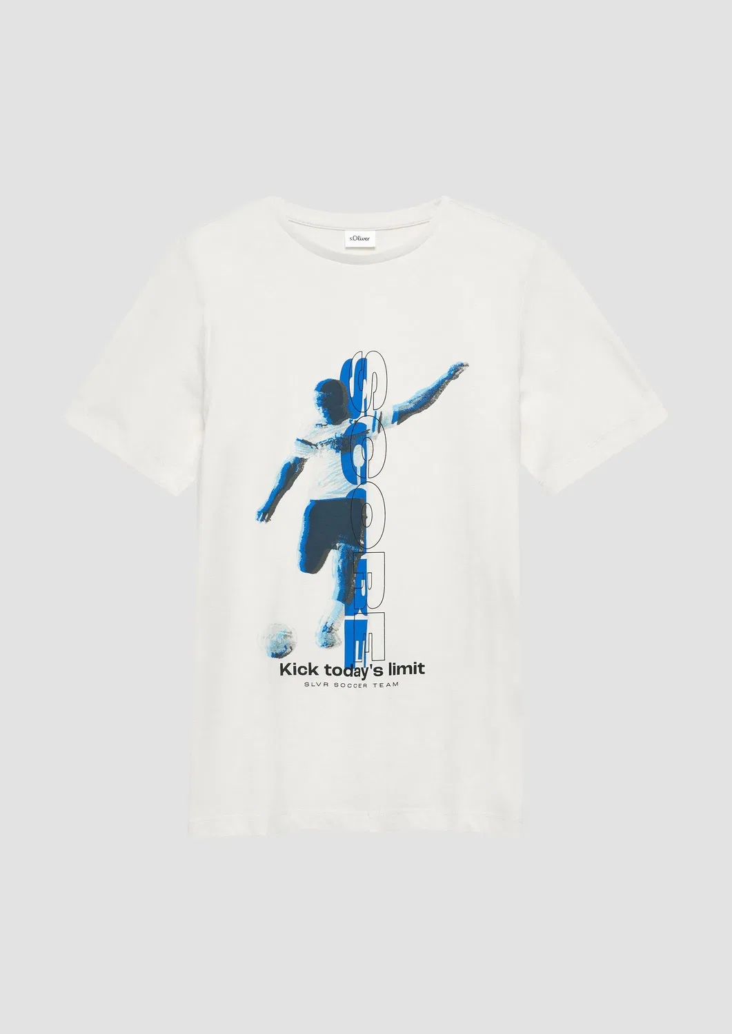 T-Shirt с принтом s.Oliver, кремовый