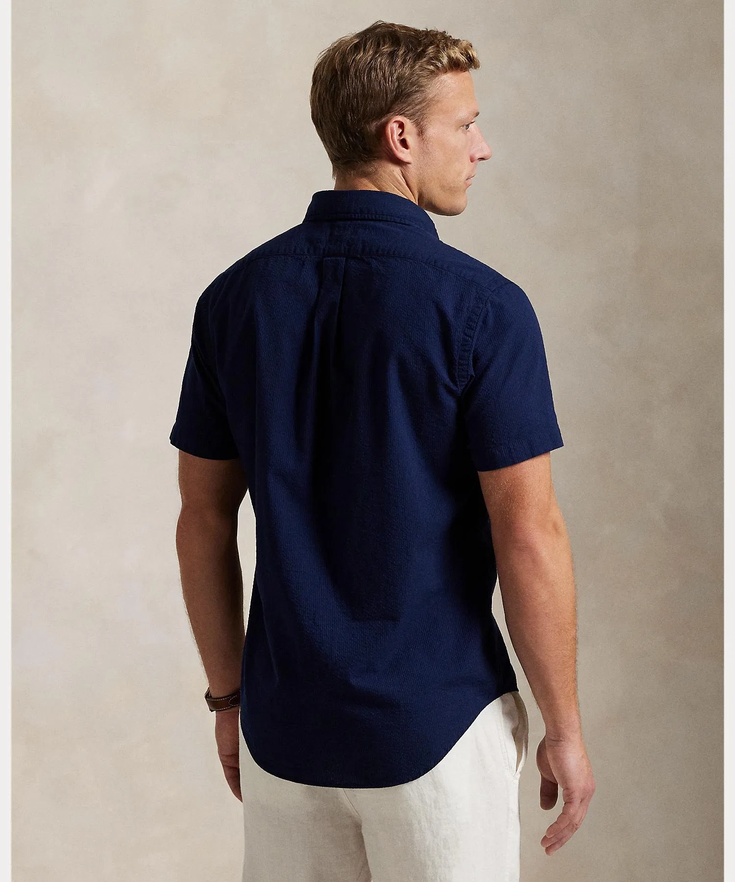Мужская рубашка POLO RALPH LAUREN классическая из сирсакера — фото 4