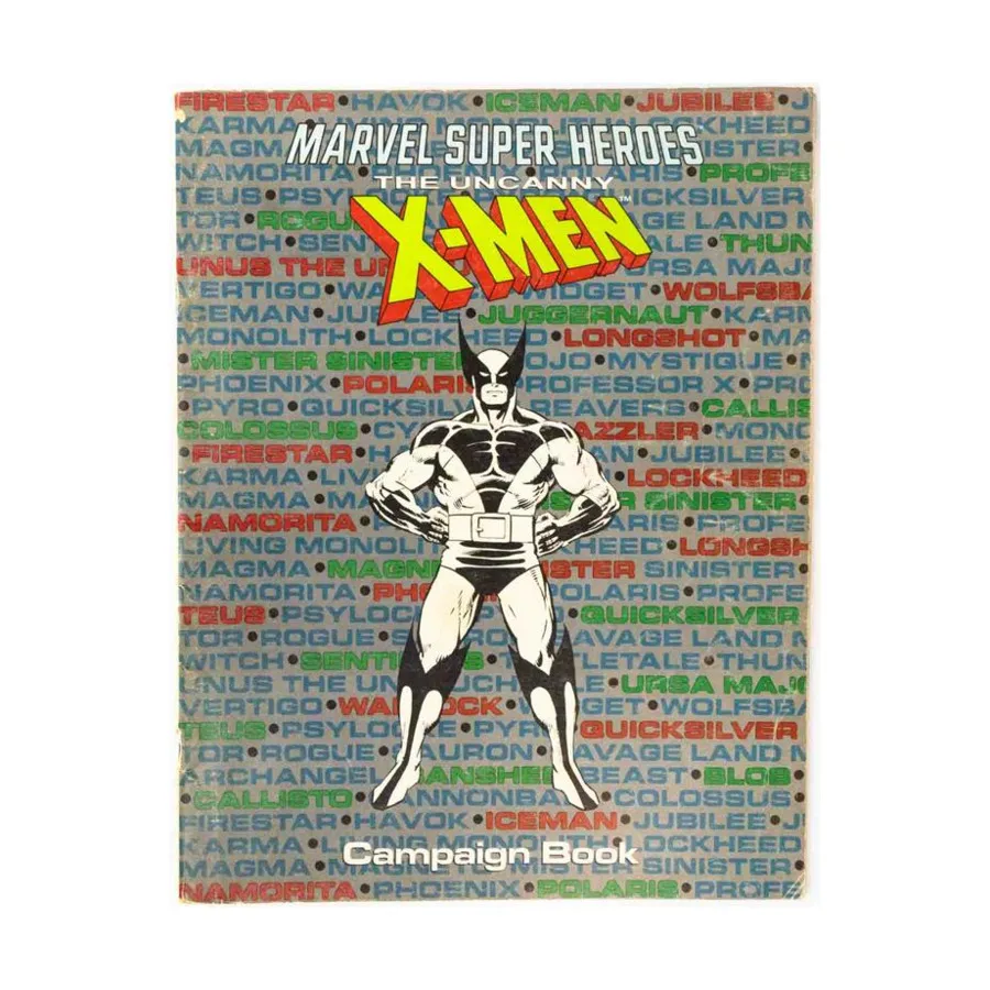 

Uncanny X-Men - Campaign Book Only!, Marvel Super Heroes (TSR), мягкая обложка