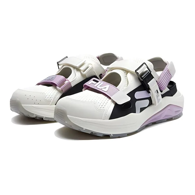 FILA KIDS Детские сандалии с противоскользящей и износостойкой подошвой в цветах фиолетовый, белый, черный — фото 4