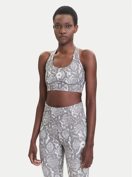 

Спортивный бюстгальтер slim fit Power Impact JM6092 Adidas By Stella Mccartney, бежевый