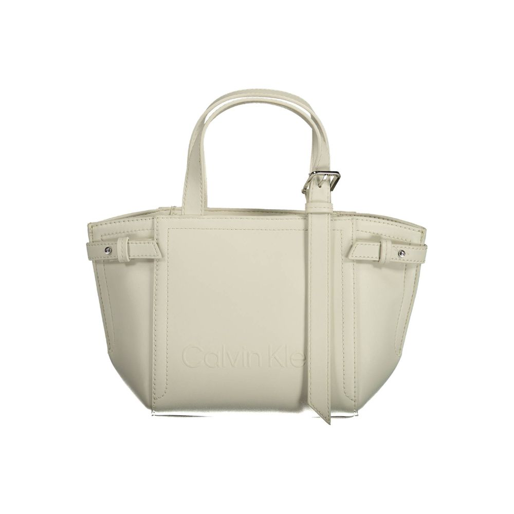 

Белая сумка из полиэстера Calvin Klein, White