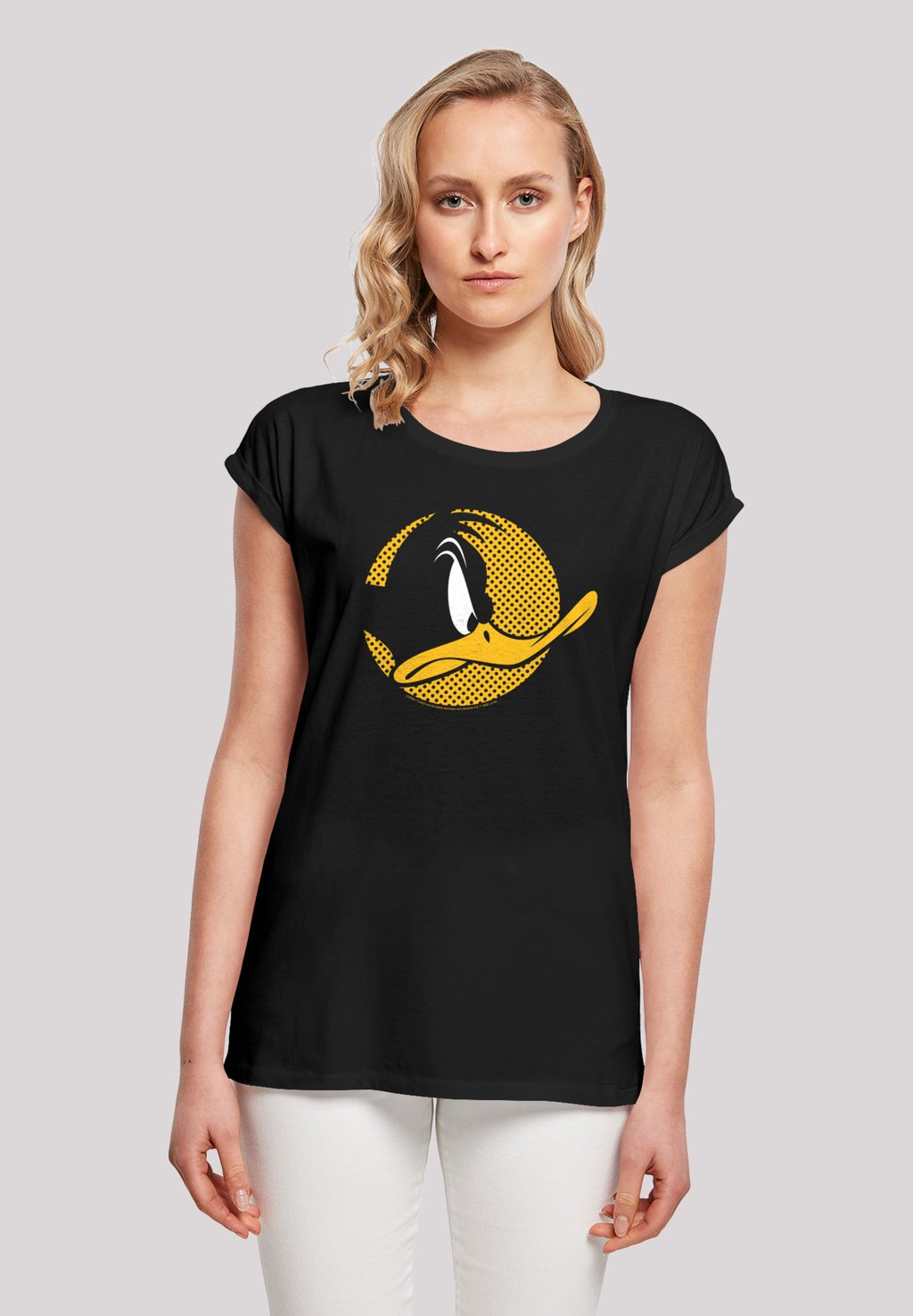

Футболка с принтом LOONEY TUNES DAFFY DUCK F4NT4STIC, черный