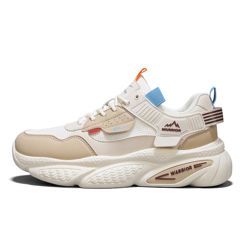 

WARRIOR Мужские амортизирующие легкие дышащие массивные кроссовки Beige Khaki, цвет Beige Khaki