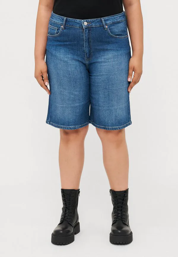 

Широкие джинсовые шорты carsonny Only Carmakoma, Dark Blue Denim