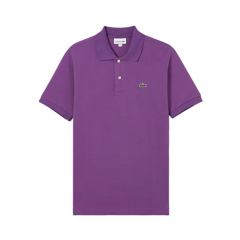Поло с коротким рукавом и нашивкой с логотипом LACOSTE, iy2/fuchsia