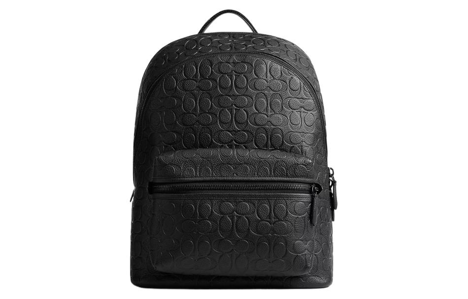 

COACH Кожаный дорожный рюкзак большой мужской черный