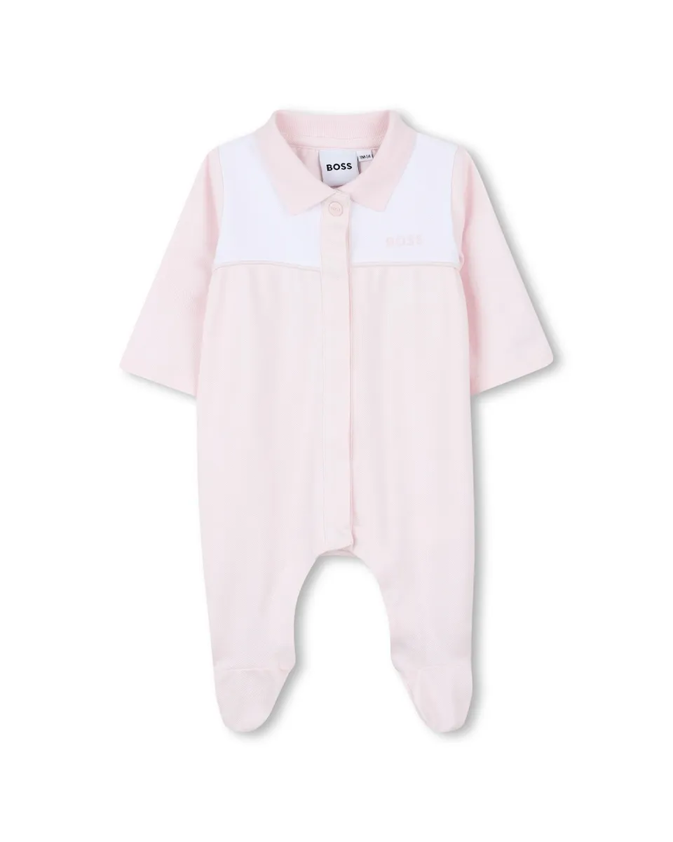 

Розовая детская пижама с длинными рукавами BOSS Kidswear