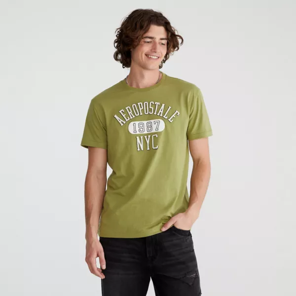 

Мужская графическая футболка Aeropostale, цвет calliste green