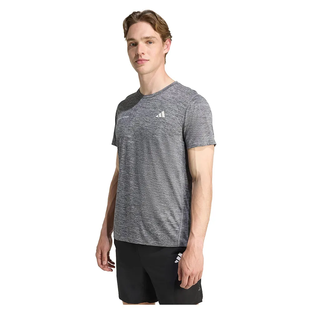 

Футболка с коротким рукавом спортивная adidas Own The Run Melange, серый