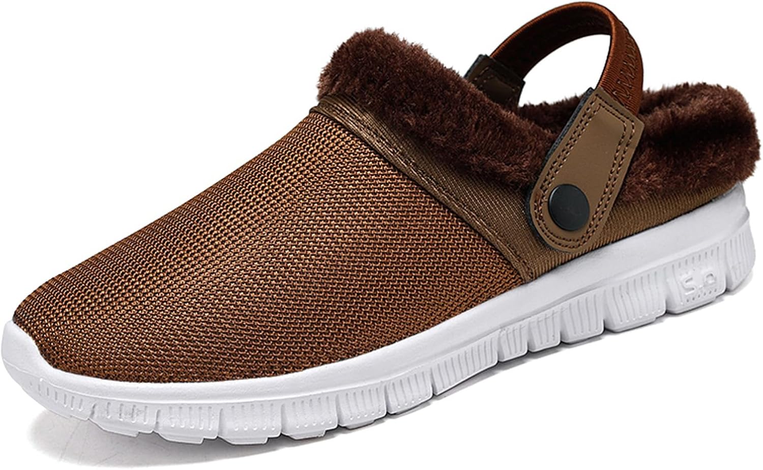 

Мужские и женские сабо CERYTHRINA с меховой подкладкой, теплые зимние садовые туфли, домашние и шлепанцы, коричневый