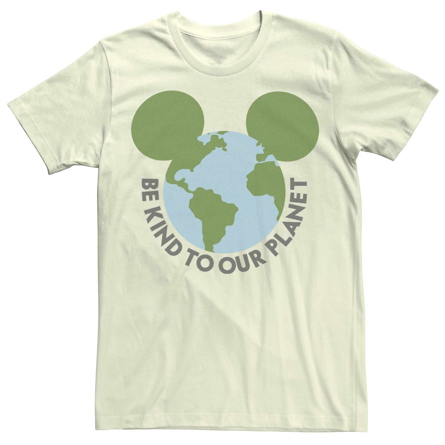 

Мужская футболка Disney Mickey & Friends Mickey Be Kind To Our Planet Globe Licensed Character