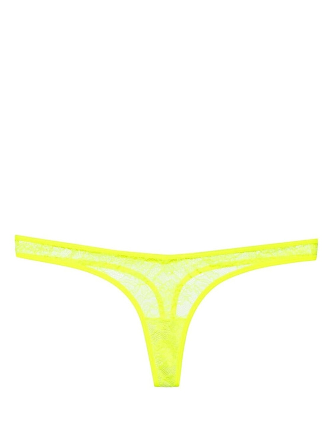 

Maison Close стринги с цветочным кружевом, желтый