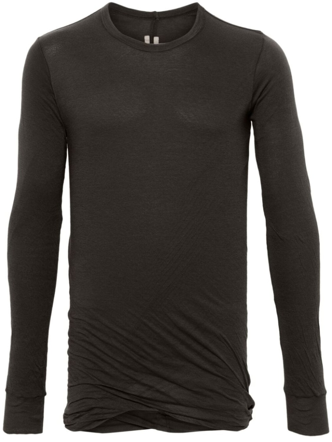 

Rick Owens футболка Double с длинными рукавами, коричневый