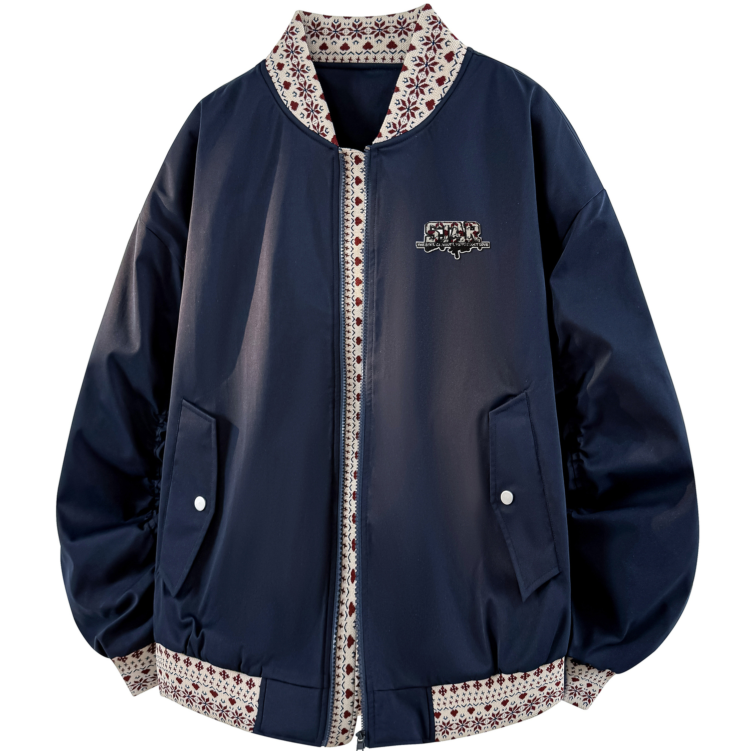 

Куртка Unisex Baseball Collar Moderate WARRIOR, темно-синий